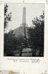 16451 Gezicht op de Pyramide van Austerlitz met omringende naaldbomen te Austerlitz uit het zuiden. N.B. Dit gedeelte ...